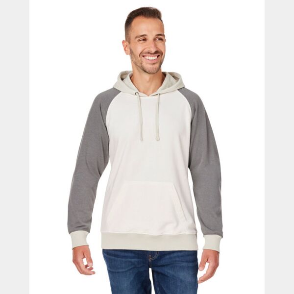 Unisex Vintage Tricolor Hooded Sweatshirt Thumbnail