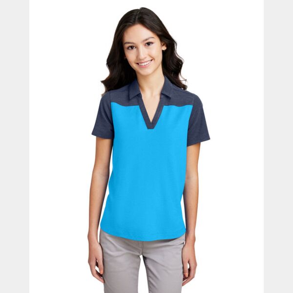 Ladies' Fusion ChromaSoft Colorblock Polo Thumbnail