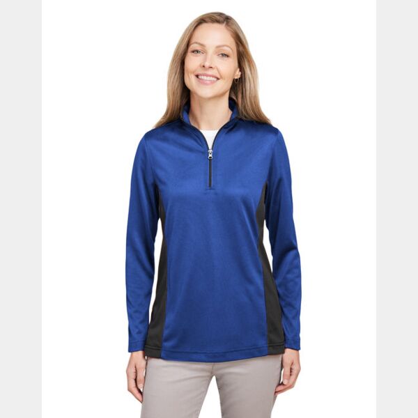 Ladies' Flash Snag Protection Plus IL Colorblock Quarter-Zip Thumbnail