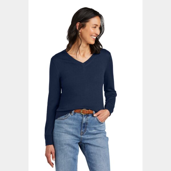 Women's Washable Merino V Neck Sweater Thumbnail