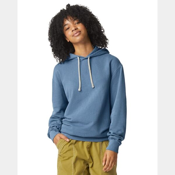 Unisex Garment-Dyed Lightweight Fleece Hooded Sweatshirt Thumbnail
