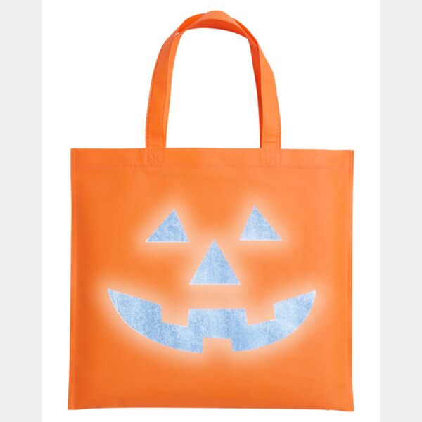 Halloween Pumpkin Reflective Tote Bag Thumbnail