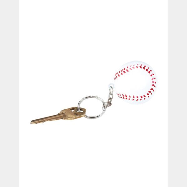 Baseball Shape Stress Ball Keychain Thumbnail