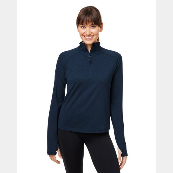 Ladies' Marbled Jersey Fairway Quarter-Zip Thumbnail