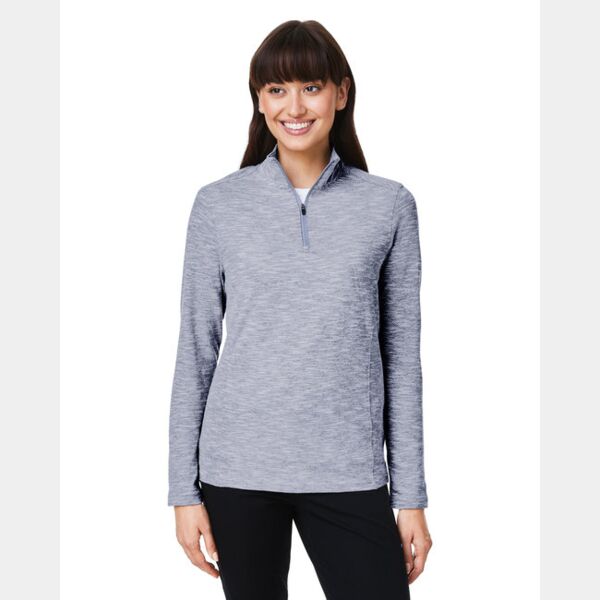 Ladies' Eclipse Jacquard Quarter-Zip Thumbnail