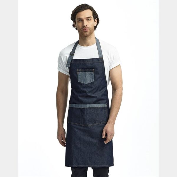 Domain Contrast Denim Bib Apron Thumbnail