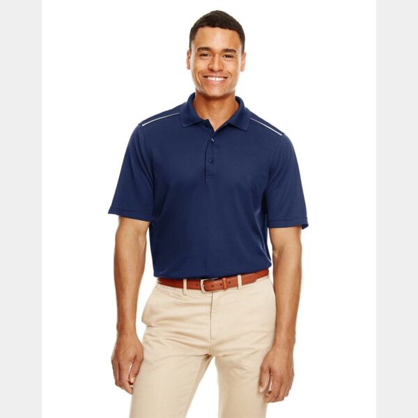 Men's Radiant Performance Piqué Polo with Reflective Piping Thumbnail