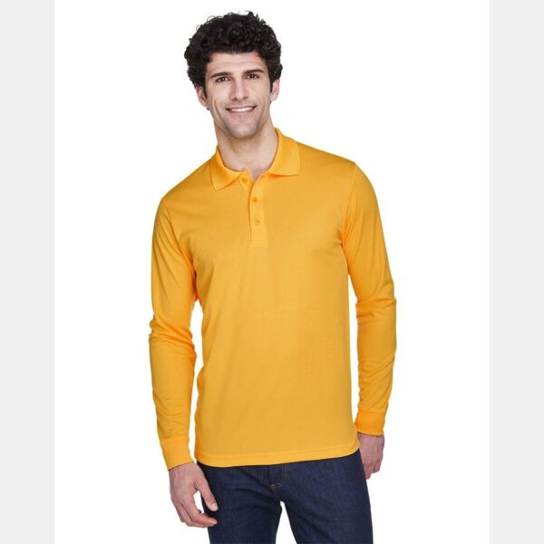 Men's Pinnacle Performance Long Sleeve Piqué Polo Thumbnail