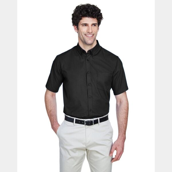 Men's Tall Optimum Short Sleeve Twill Dress Shirt Thumbnail