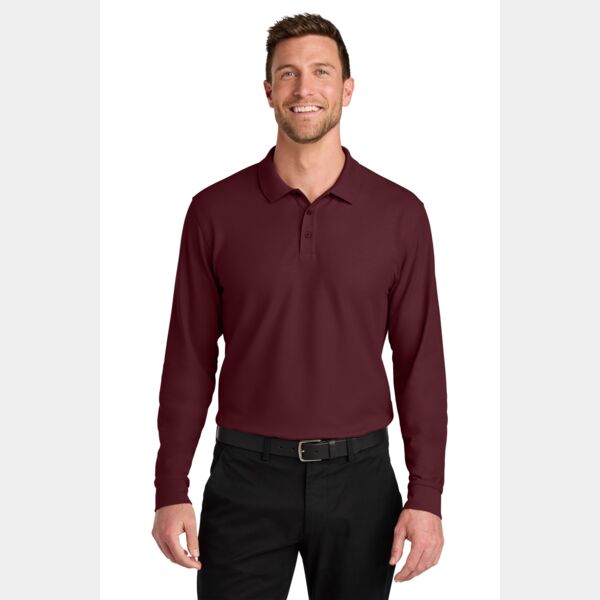 Wearever Signature Pique Long Sleeve Polo Thumbnail