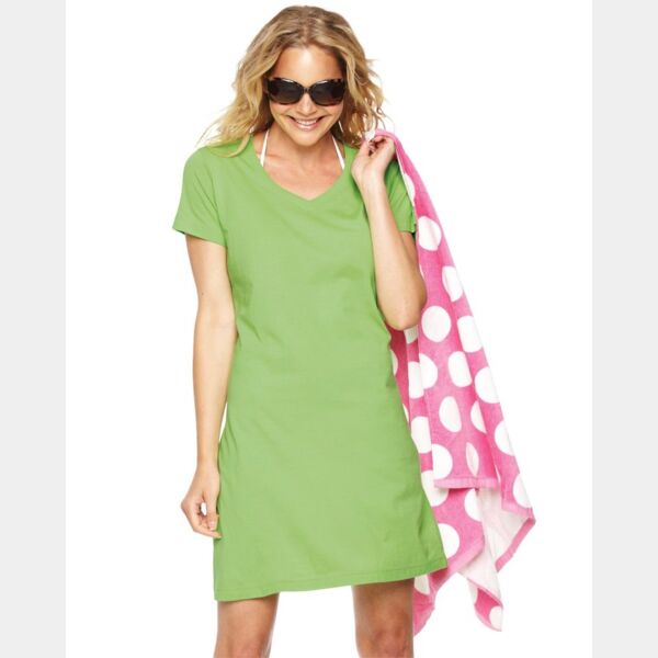 Women's Fine Jersey V-Neck Coverup Thumbnail