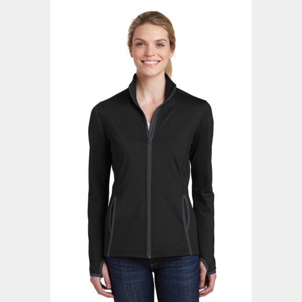 Women's Sport Wick ® Stretch Contrast Full Zip Jacket Thumbnail