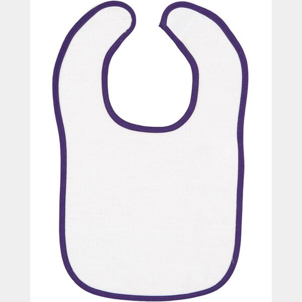 Infant Contrast Trim Terry Bib Thumbnail
