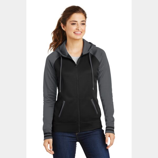 Women's Sport Wick ® Varsity Fleece Full Zip Hooded Jacket Thumbnail
