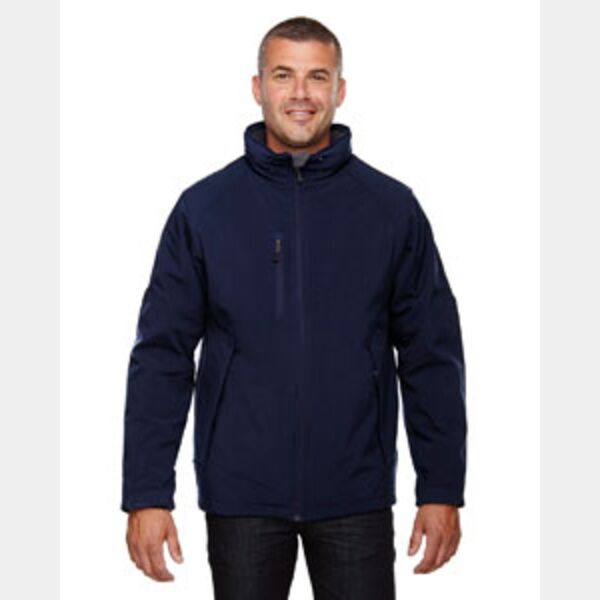 Men's Glacier Insulated Three-Layer Fleece Bonded Soft Shell Jacket with Detachable Hood Thumbnail