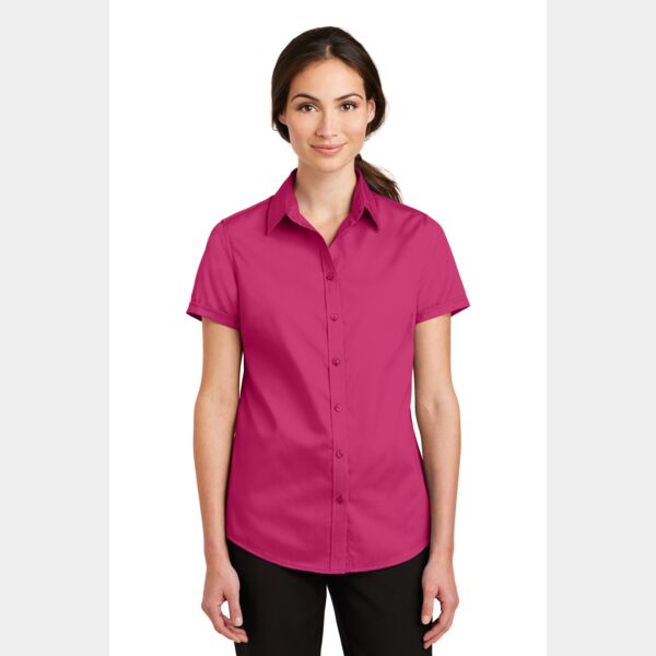 Women's Short Sleeve SuperPro Twill Shirt Thumbnail