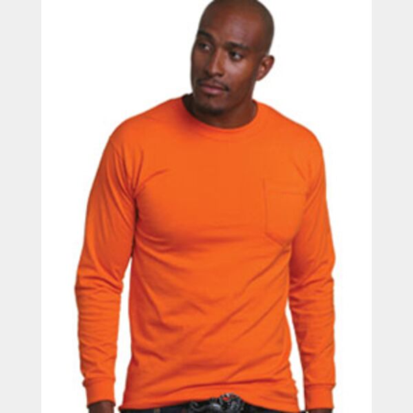 Adult USA Made Long-Sleeve T-Shirt with Pocket Thumbnail