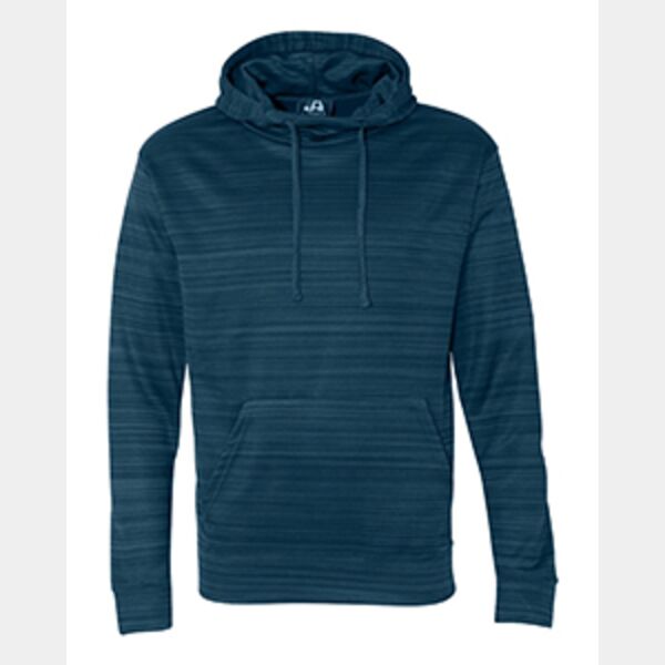 Adult Odyssey Striped Poly Fleece Pullover Hood Thumbnail