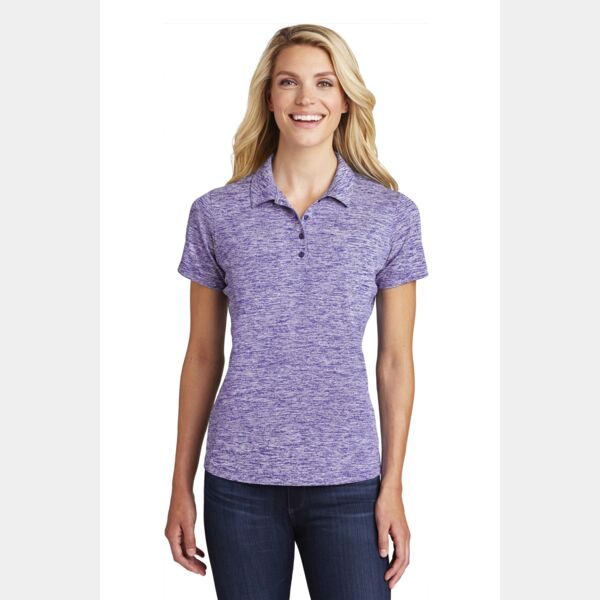 Women's PosiCharge ® Electric Heather Polo Thumbnail