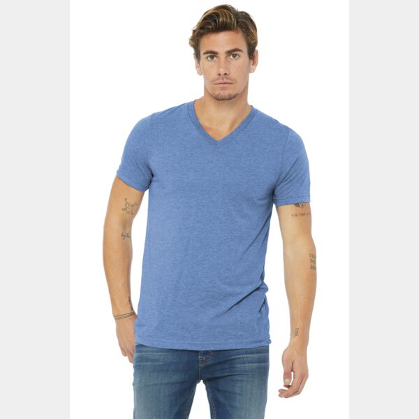 Unisex Triblend Short Sleeve V Neck Te Thumbnail