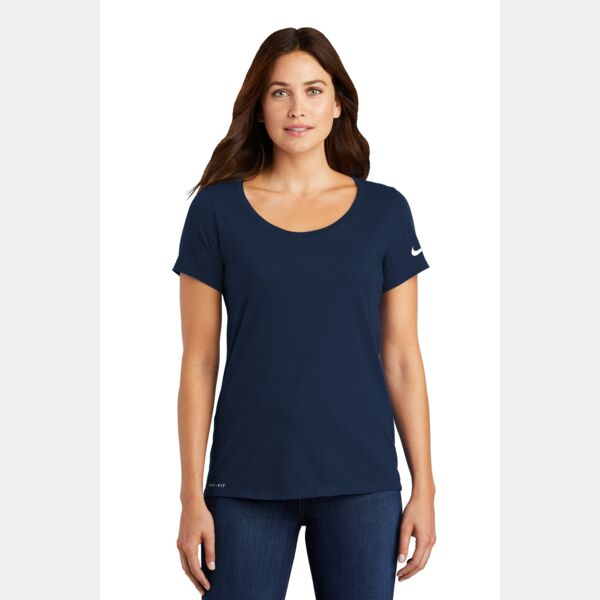 Women's Dri FIT Cotton/Poly Scoop Neck Tee Thumbnail