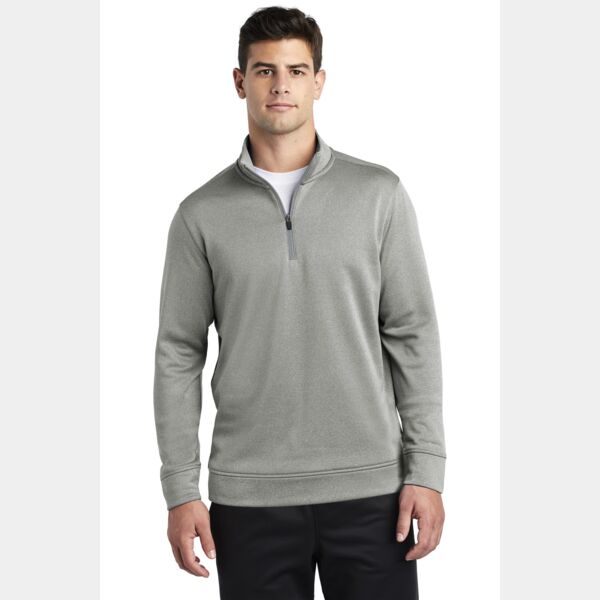 PosiCharge ® Sport Wick ® Heather Fleece 1/4 Zip Pullover Thumbnail