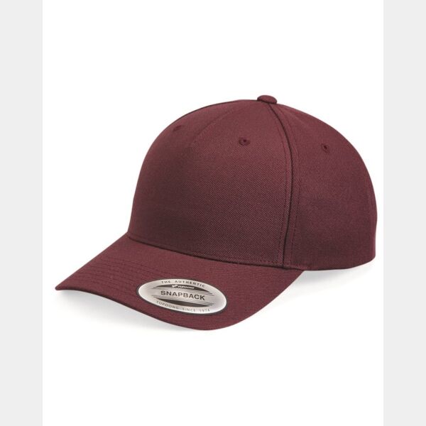 Premium Five-Panel Curved Bill Snapback Cap Thumbnail