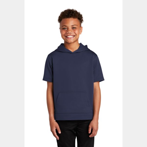 Youth Sport Wick ® Fleece Short Sleeve Hooded Pullover Thumbnail