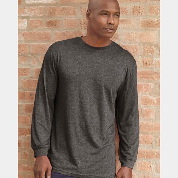 Men's Triblend Performance Long Sleeve T-Shirt Thumbnail