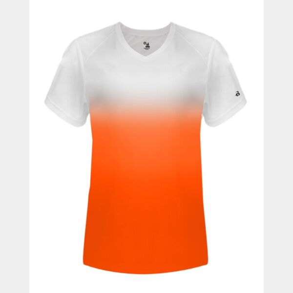Women's V-Neck Ombre T-Shirt Thumbnail