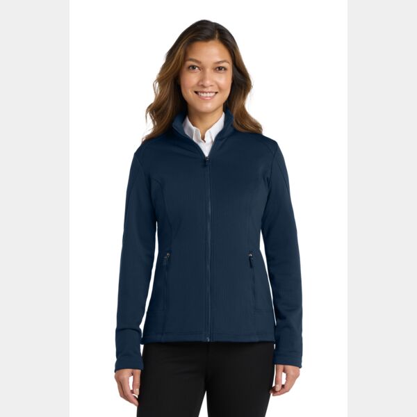 Women's Grid Fleece Jacket Thumbnail