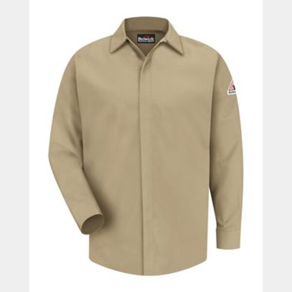 Men's Concealed-Gripper Pocketless Work Shirt Thumbnail