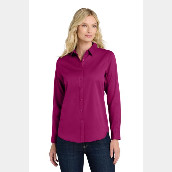 Women's Long Sleeve SuperPro React Twill Shirt Thumbnail