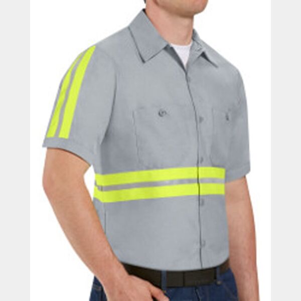Men's Tall Enhanced Visibility Industrial Work Shirt Thumbnail