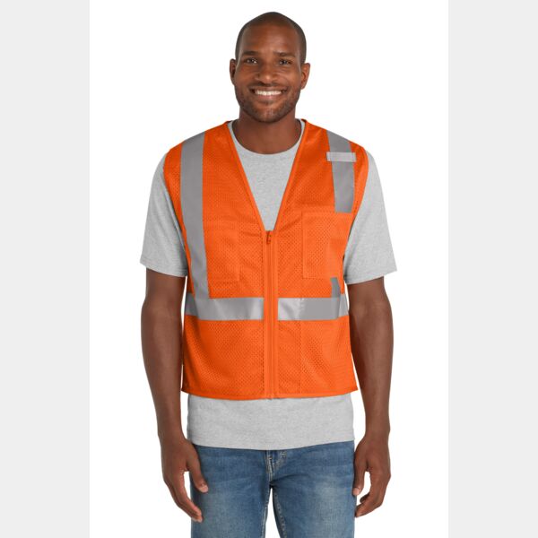 CornerStone® ANSI 107 Class 2 Mesh Zippered Vest Thumbnail