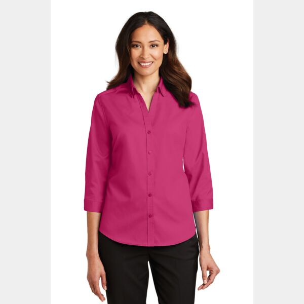 Ladies 3/4 Sleeve SuperPro  Twill Shirt Thumbnail