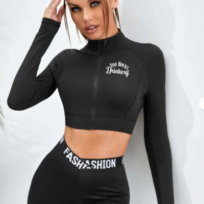 Long Sleeve Crop Zip Up Thumbnail