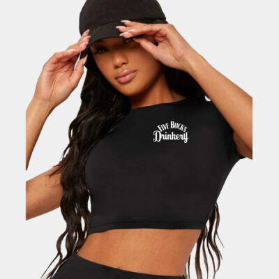 Mock Neck Crop - Left Chest Logo Thumbnail