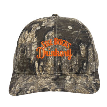 FBD Camo Cap - Fluorescent Orange Embroidery Thumbnail