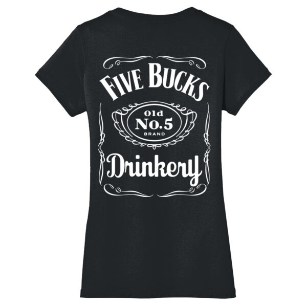 FBD Ladies Whiskey Style V-Neck - Jet Black Printed Thumbnail