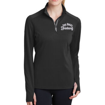 FBD Ladies Sport-Wick 1/4-Zip Pullover - EMB Thumbnail
