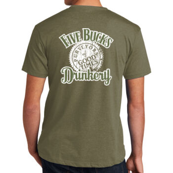 FDB Purveyors Of Good Times Unisex Tee - Light Olive Thumbnail