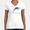 Women's Fine Jersey V-Neck Tee Thumbnail